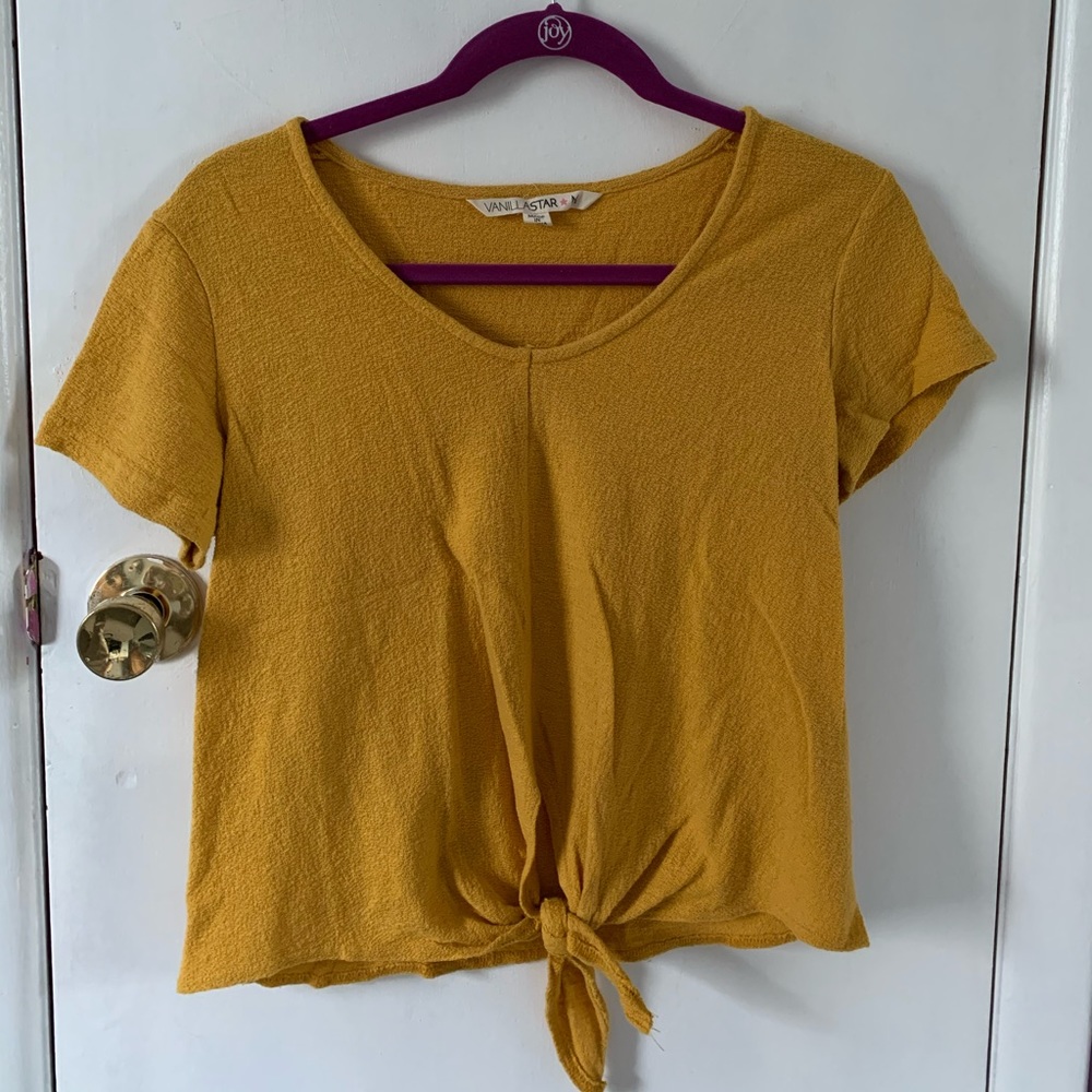 Mustard Crop Top